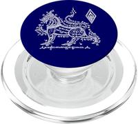 Sak Yant Tatouage Singha Lion Yantra BKK Ki Lane Thaïlande PopSockets PopGrip pour MagSafe