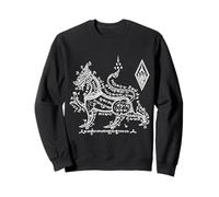 Sak Yant Tatouage Singha Lion Yantra BKK Ki Lane Thaïlande Sweatshirt