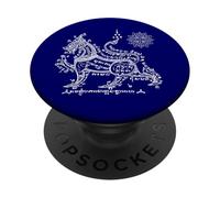 Sak Yant Tatouage Singha Lion Yantra Ki Lane BKK Thaïlande PopSockets PopGrip Adhésif