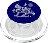 Sak Yant Tatouage Singha Lion Yantra Ki Lane BKK Thaïlande PopSockets PopGrip pour MagSafe
