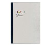 SAKAEテクニカルペーパー iroful PI-A5DBW Lot de 1 bloc-notes 75 g/m², 21 x 14,9 cm, 160 pages, pois 5 mm, blanc