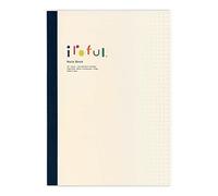 SAKAEテクニカルペーパー iroful PI-A5NB-DW Lot de 1 bloc-notes 75 g/m², 21 x 14,9 cm, 96 pages, pois 5 mm, blanc
