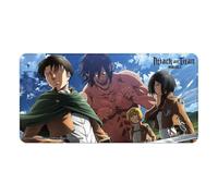 Sakami Merchandise Tapis de Souris XXL Attack on Titan Eren, Mikasa, Armin, Levi