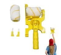 Sakamura Brosse À Rouleau Multifonctionnelle, Peinture Propre, Brosse À Rouleau Peinture Portable, Kit Brosse Nettoyage Rouleau Peinture À Main pour Appuis Plafond