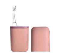 Sakamura Porte-brosse à voyage | Conteneur amovible avec 2 tasses | Étui rangement pour brosse à dents pour voyage, camping, salle bain, école