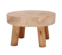 Sakamura Support de pot de fleurs en bois, support de pot de fleurs rond, support de base de pot de fleurs pour intérieur et extérieur