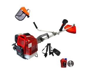 SAKAWA Débroussailleuse Kawasaki Barre fixe 32 mm 53 cc + masque + disque de vie + huile 1 l