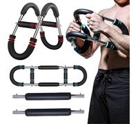 Sake Twister Arm Trainer, Twister Arm Exerciser Adjustable Chest Expander Portable Power Twister Bar Muscular Strength Enhancer Thigh Master Trainer Men Upper Body Strength at Home Fitness Equipment(R