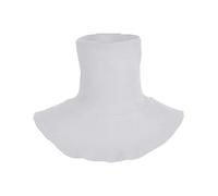 SAKEIOU Faux col roulé Dickey de couleur unie détachable Demi-haut Col Blanc