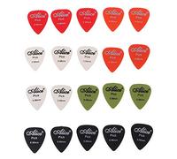 SAKEIOU Lot de 20 médiators de guitare en nylon lisse de 0,58 mm