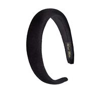 SAKEIOU Serre-tête enveloppé de velours épais rembourré en éponge pour femme Couleur bonbon Noir