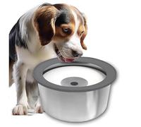 SAKEMA Gamelle Eau Chien Anti Eclaboussure, 2L Amovible et Facile à Nettoyer Gamelle Anti Eclaboussure Chien, Acier Inoxydable, Grande Capacité pour Chiens et Chats