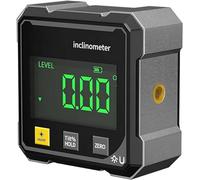 Saker Outil De Rapporteur D'angle Laser Numérique, Jauge D'angle Numérique Magnétique à 4 Côtés, Inclinomètre Cubique, Outils De Mesure for Le Travail Du Bois Avec Grand écran LED