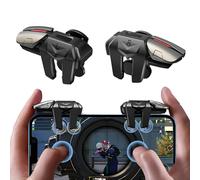 Sakerr Mobile Controller Gaming Triggers, 2Pcs Phone Mobile Controller Mobile Gaming Controller Joystick Phone Game Controller Joystick 4-Key Mobile Gaming Triggers for Most Smartphones