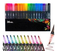 Sakesfor/Neattidyly Magische Stifte, 8/12/24/26/48 Colors Neattidyly Marker Pen for Highlight, Double Line Outline Glitter Pens with Quick Dry Ink for Notetaking Scribbling Office Study (36 Colors)