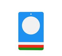 Sakha Lot de 4 désodorisants pour voiture Motif drapeau de la République