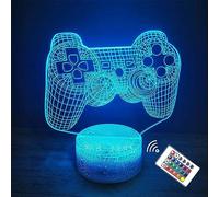 SAKIUNI Lampe illusion 3D de Saint-Valentin pour garçons, enfants, cadeaux d'anniversaire pour hommes, filles, enfants, décoration de salle de jeu, 16 couleurs changeantes avec télécommande, veilleuse