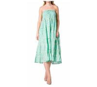 Sakkas 0604 Jupe bohème Paysanne en Dentelle et Ruban - A-Teal - OS