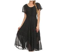 Sakkas 1322 Robe fée brodée Marigold - Noir - S/M