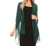 Sakkas 18225 - Jona Femmes Soft en mousseline de soie pure mariée foulard de soirée de mariée foulard châle - Vert - 7029
