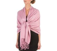 Sakkas 198cm x 71cm Textile Bio Bambou (rayonne) Doux Couleur Unie Pashmina Châle/Echarpe/Etole - Mauve