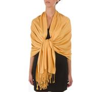 Sakkas 198cm x 71cm Textile Bio Bambou (rayonne) Doux Couleur Unie Pashmina Châle/Echarpe/Etole - moutarde jaune