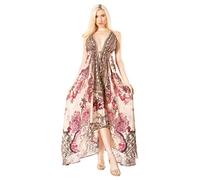 Sakkas 2021 - Lizi 2 Robe Mouchoir Maxi Haute-Low pour Femme Beach Party Vacation - 495 - OS