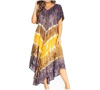 Sakkas 20SE Robe Caftan Brodée Viveka - 18-Violet - OS