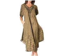 Sakkas 20SE Robe Caftan Brodée Viveka - 2-Vert Forêt - OS