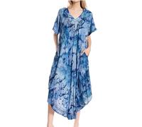 Sakkas 20SE Robe Caftan Brodée Viveka - 3-Dustyblue - OS