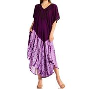 Sakkas 20SE Viveka brodé Caftan Dress - Purple - One Size