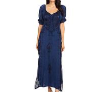 Sakkas 2100 Bridget Robe Renaissance - Bleu Marine-1X/2X