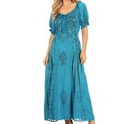 Sakkas 2100 Bridget Robe Renaissance - Bleu Turquoise -S/M