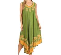 Sakkas 40SE Robe Sundari Caftan Tank/Cover Up - Avocado - One Size