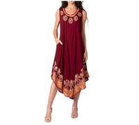 Sakkas 40SE Sundari Caftan Réservoir Robe/Cover Up - Chocolat/Gold - OS