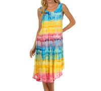 Sakkas 605 Femmes Desert Sun Caftan Robe et Cover Up - Turquoise/Jaune Taille