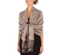 Sakkas 70" x 28 po Paisley Self-Design Châle/Wrap/Étole - Sable