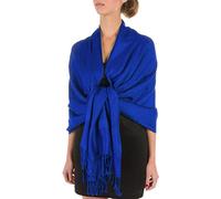 Sakkas 70 "x 28 "souple Pashmina Feel varié Paisley Conception châle/Wrap/Stole - Bleu royal