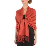 Sakkas 70 "x 28 "souple Pashmina Feel varié Paisley Conception châle/Wrap/Stole - orange
