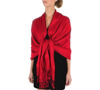 Sakkas 70 "x 28 "souple Pashmina Feel varié Paisley Conception châle/Wrap/Stole - Rouge