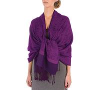 Sakkas 70 "x 28 "souple Pashmina Feel varié Paisley Conception châle/Wrap/Stole - Violet Clair
