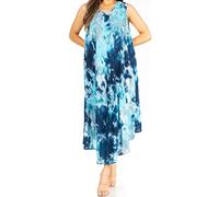 Sakkas Starlight Third pour Femme Tie Dye Beach Kaftan Caftan Tank Dress/Cover Up