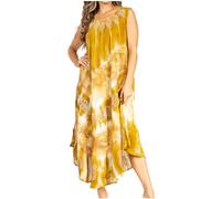Sakkas Starlight Third pour Femme Tie Dye Beach Kaftan Caftan Tank Dress/Cover Up