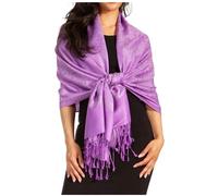 Sakkas Two Ton Vintage Jacquard Paisley Pashmina Châle Écharpe Étole - Lavande Foncé