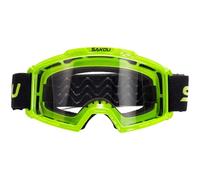 SAKOU Anti-buée Lunettes Moto Cross Enfants et Adolescents, pour moto, Motocross, Vélo Tout-terrain et Quad, pour Garçons et Filles âgés de 3 à 12 ans (Vert)