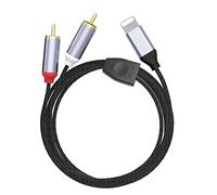 SAKU Câble auxiliaire audio RCA, adaptateur répartiteur stéréo en Y à 2 mâles, cordon auxiliaire audio stéréo