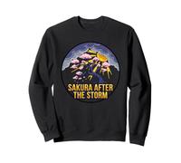 Sakura après la tempête Japanese Nature Resilience Cherry Sweatshirt