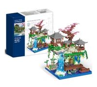 Sakura Bloc de Construction Adulte Mini Blocs de Construction, Bricolage Modèle avec LED Lumière, Creative STEM Toys Model Architecture Set Jardin Plantes, Micro Blocks Cadeau de Noël pour Adultes