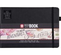 SAKURA Carnet de croquis/notes 210 x 148mm noir/crème blanc 80 feuilles