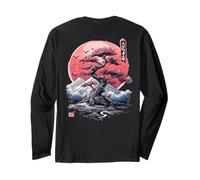 Sakura Cherry Blossom Fuji Urban Aesthetic Japan Backprint Manche Longue